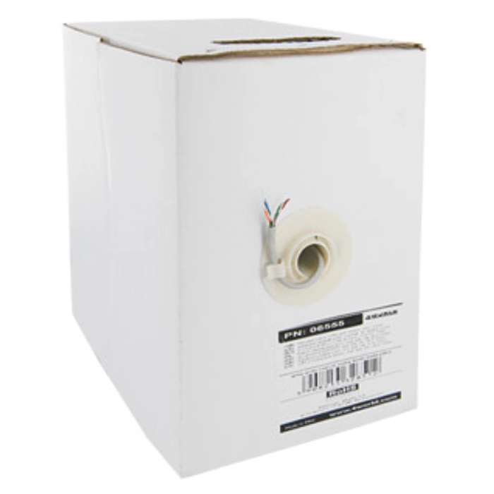 4World UTP Installation Cable, 4x2, cat 5e, wire 100m, Gray (06555)