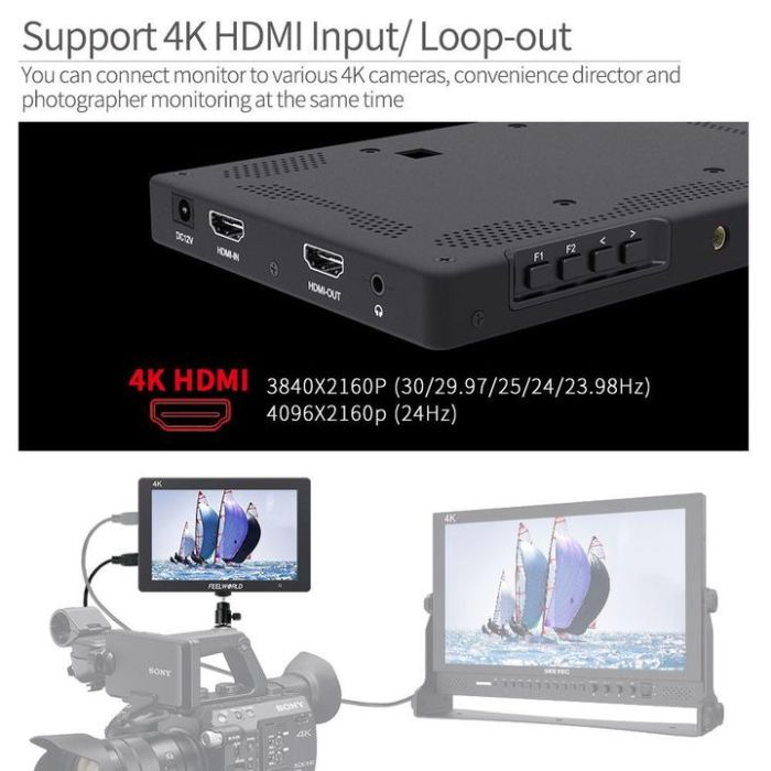 FeelWorld T7 7-inch 4K On-camera Monitor