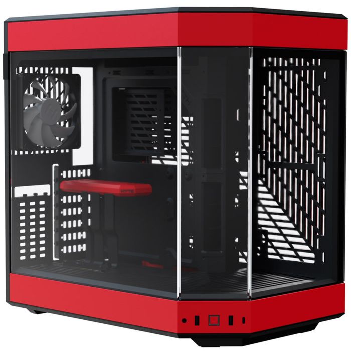Hyte Y60 Midi Tower, Tempered Glass - Black/Red (CS-HYTE-Y60-BR)