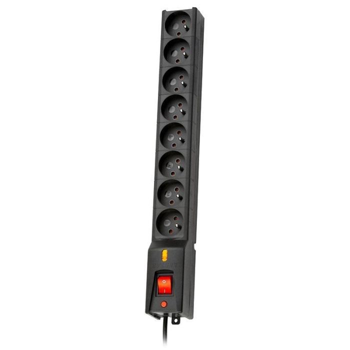Lestar LX 810 x8 Outlet Black 3m (5901966004055) strāvas pagarinātājs