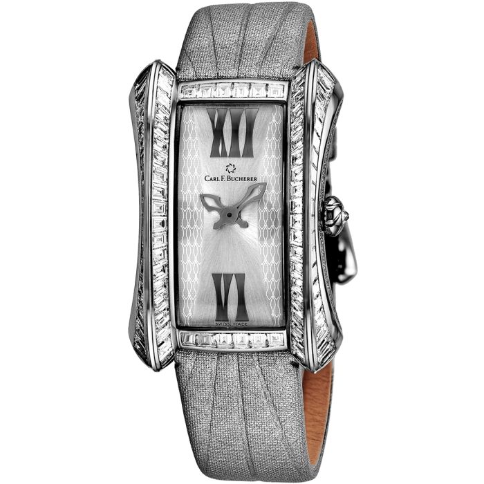 Carl F. Bucherer Alacria Diva Diamond Baguettes Ladies Watch 00.10705.02.11.13