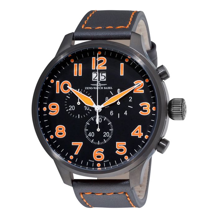 Zeno Super Oversized SOS Chrono Big Date Men's Watch 6221-8040-BKA15 Zeno Super Oversized SOS Chrono Big Date Men's Watch 6221-8040-BKA15