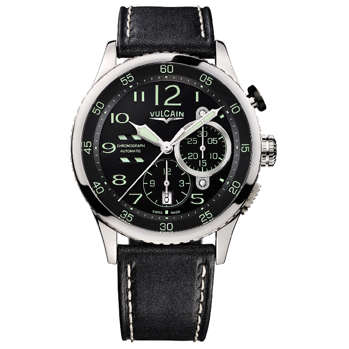 Vulcain Aviator Instrument Chronograph Men's Watch 590263A07.BFC002