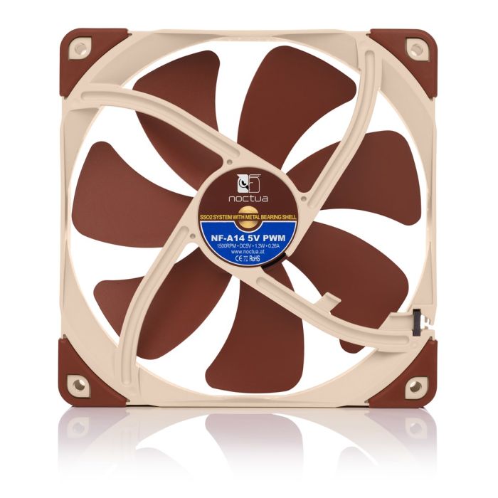 Noctua NF-A14 Computer case Fan 14 cm Beige, Brown Noctua NF-A14 Computer case Fan 14 cm Beige, Brown