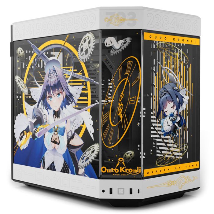Hyte Y60 Midi Tower, Tempered Glass - Ouro Kronii Edition, including mouse pad (CS-HYTE-Y60-KRONII)