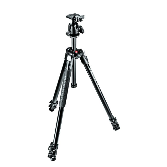 Manfrotto 290 Xtra Aluminium 3 Section Tripod Kit With Ball Head (MK290XTA3-BH)
