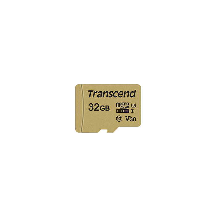 Transcend microSDHC 32GB 500S 95/60 MB/s UHS-I U3/U1, Class 10, V30 (TS32GUSD500S)