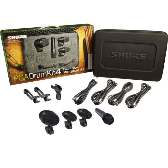 Shure PGADRUMKIT4 PG Alta Drum Microphone Kit 4 - The Essential Package