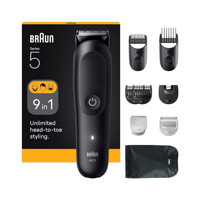 Braun 9-in-1 Grooming Kit All-in-One Kit Series 5 AIO5540 Black
