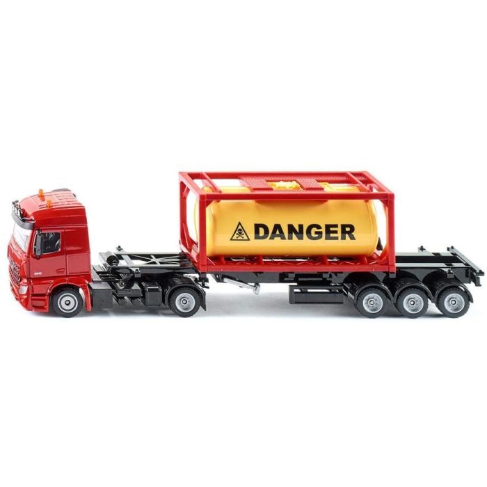 Siku Mercedes-Benz Truck with tank container (3922) Siku Mercedes-Benz Truck with tank container (3922)