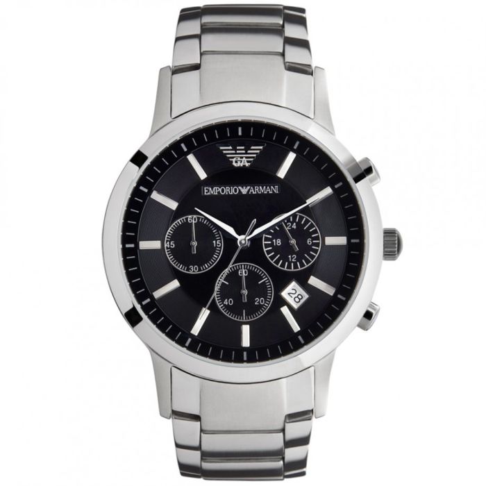 Emporio Armani Stainless Steel Chronograph Watch AR2434
