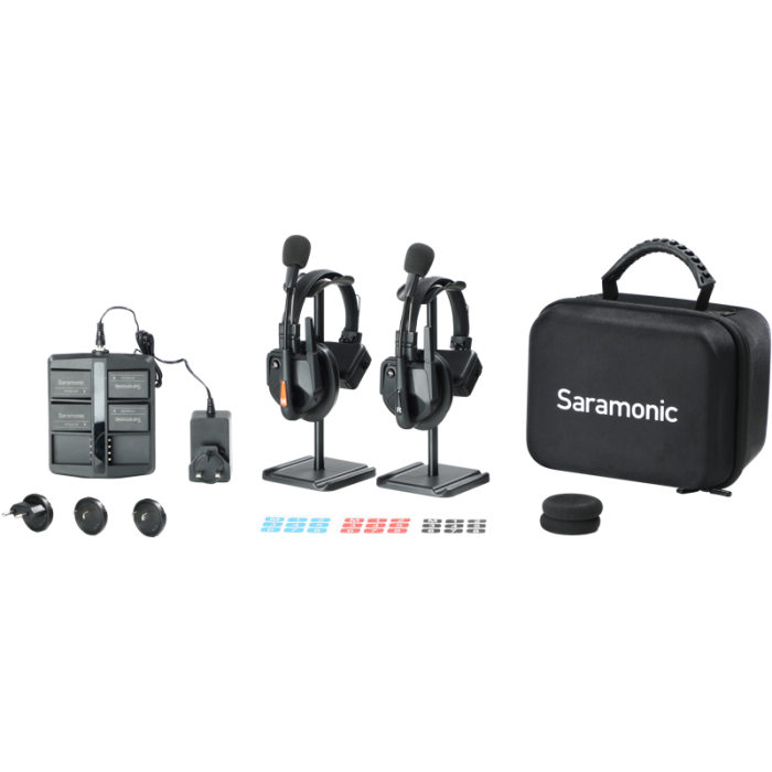 Saramonic WiTalk9 WT2S 2-Person Full-Deplex 1.9GHz Wireless Headset Intercom System w/ carry case WITALK9 WT2S Saramonic WiTalk9 WT2S 2-Person Full-Deplex 1.9GHz Wireless Headset Intercom System w/ carry case WITALK9 WT2S