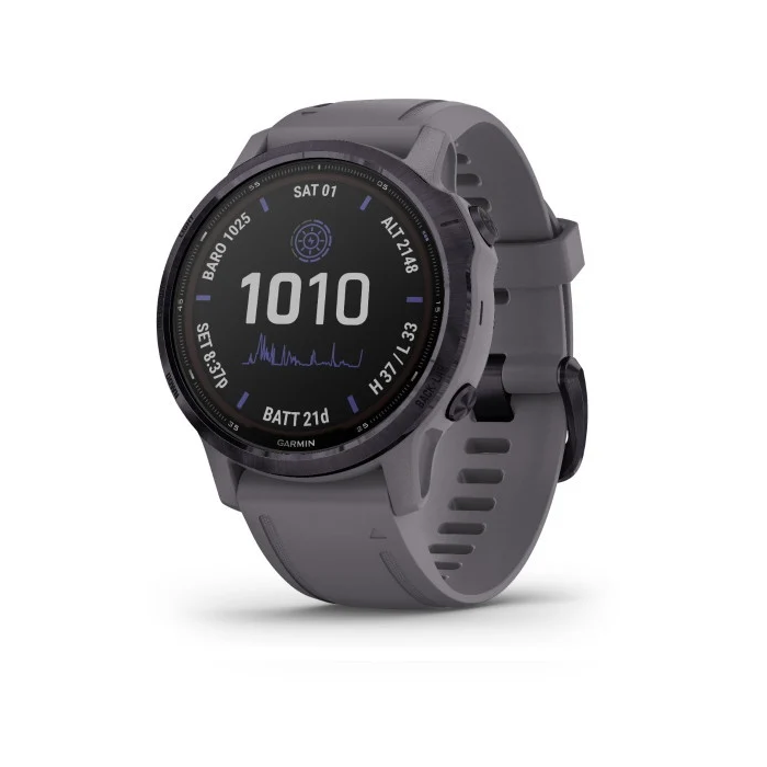 Garmin fenix 6S Pro Solar - Amethyst steel with shale gray band (010-02409-15)