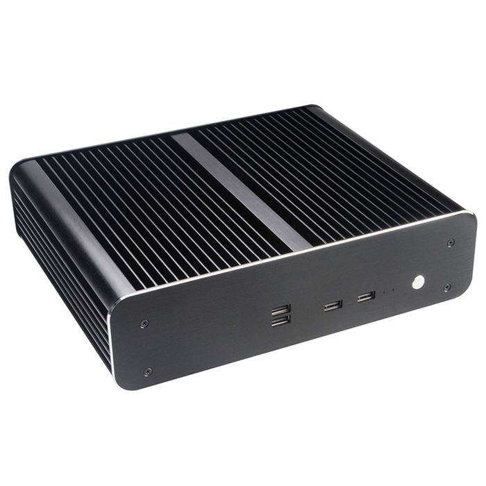 Akasa Euler TX Plus Thin Mini-ITX Case, OEM - black (A-ITX49-M1B)