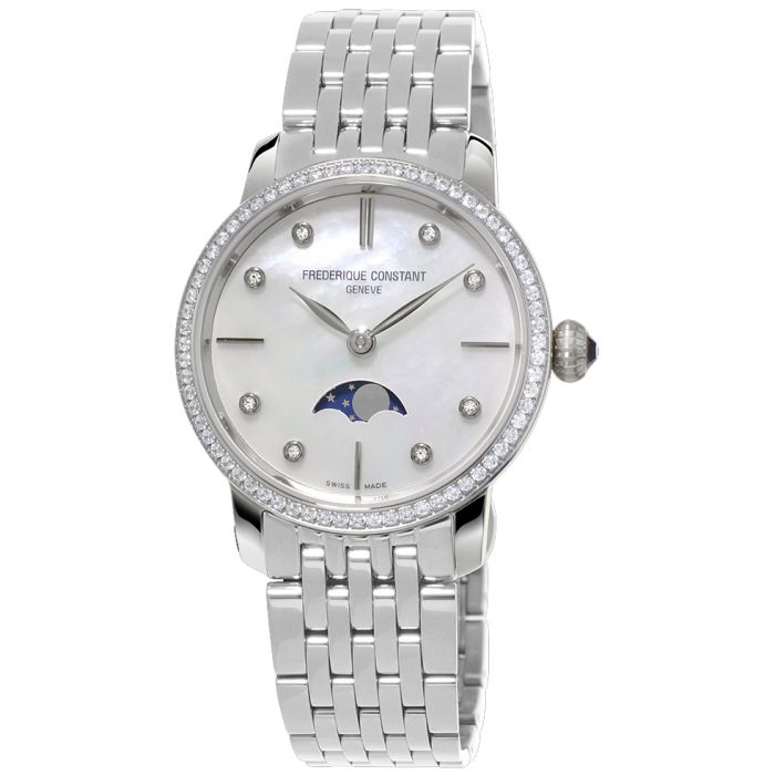 Frederique Constant Slimline Moonphase Ladies Watch FC-206MPWD1SD6B Frederique Constant Slimline Moonphase Ladies Watch FC-206MPWD1SD6B