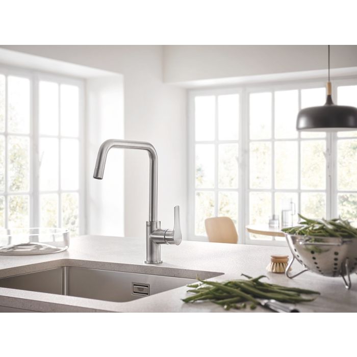 Grohe Eurosmart New Virtuves Maisītājs Super steel (30567DC0)