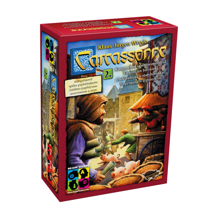 Brain Games Carcassonne #2 Tirgoņi un Būvnieki (paplašinājums) (LV/RU/LT/EE)