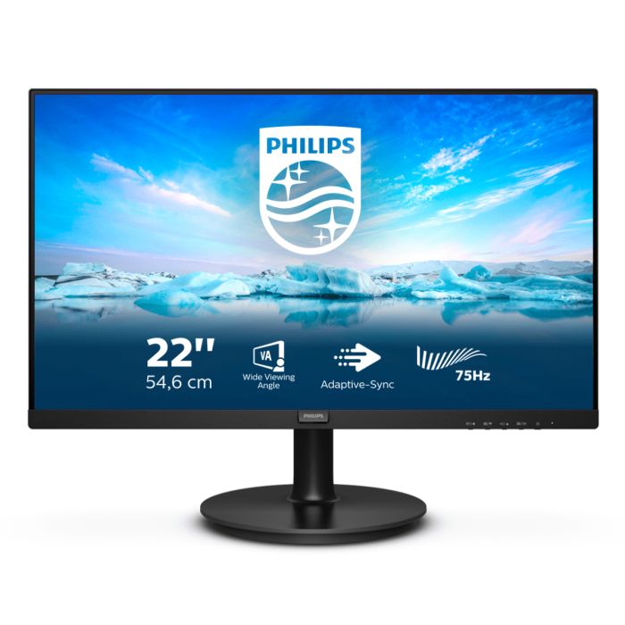 Philips V Line 222V8LA/00 computer monitor 54.6 cm (21.5") 1920 x 1080 pixels Full HD LCD Black Philips V Line 222V8LA/00 computer monitor 54.6 cm (21.5") 1920 x 1080 pixels Full HD LCD Black