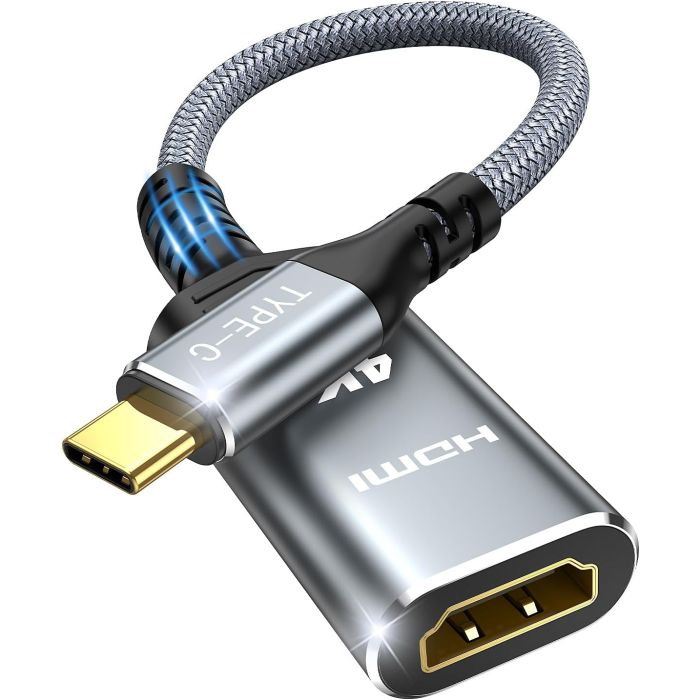 Highwings USB C HDMI Adapter 4K@60Hz, USB Type-C to HDMI Adapter [Thunderbolt 3] Compatible with smartphones, tablets and laptops (C-HDMIM)