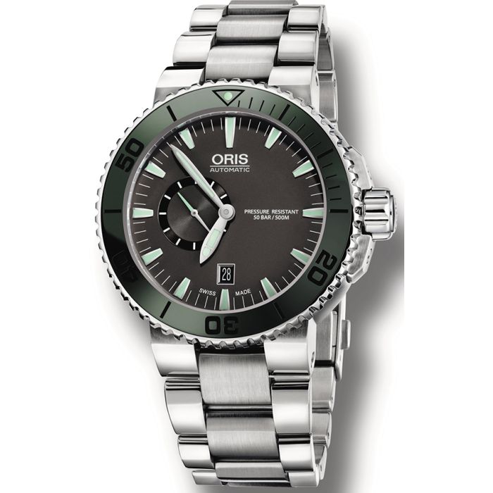 Oris Aquis Small Second Men's Watch 74376734157MB