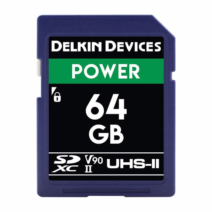 Delkin Power SDXC 64GB Class 10 U3 V90 300/250 MB/s (DDSDG200064G)