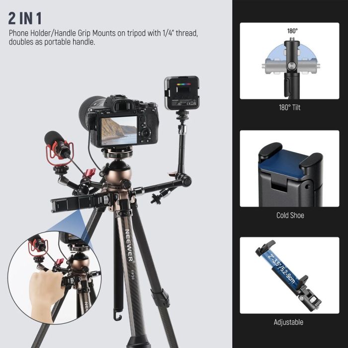 Neewer TP30 Carbon Fiber Travel Tripod
