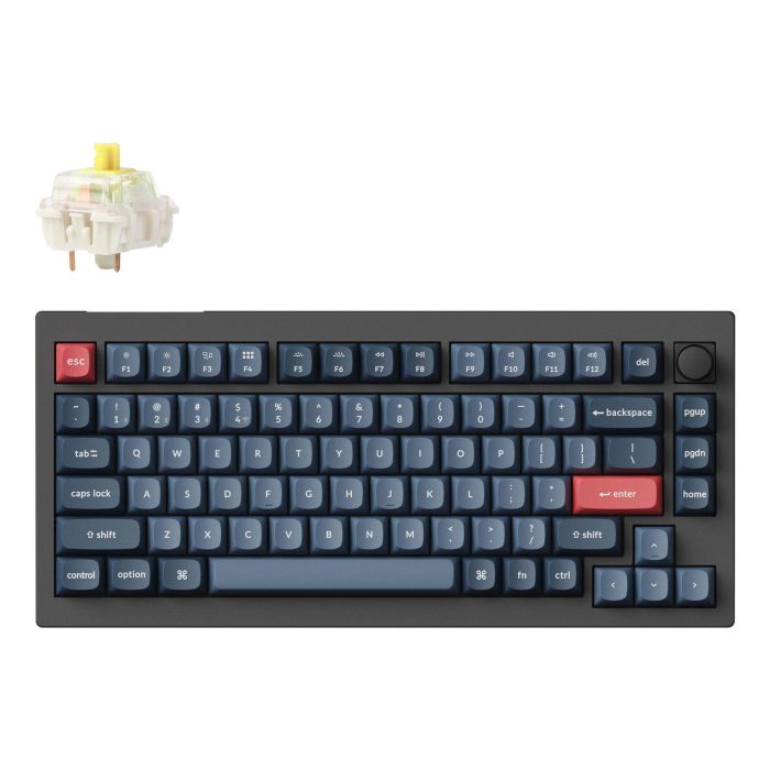 Keychron V1 Max Wireless Keyboard RGB Carbon Black (V1M-D4)