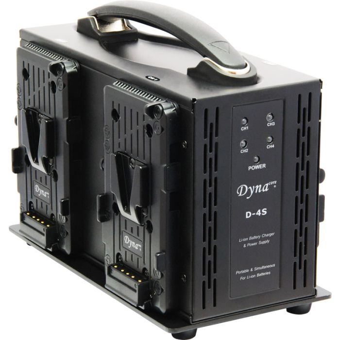 Dynacore D-4S V-Mount Battery Charger 4-Channel with Adapter Dynacore D-4S V-Mount Battery Charger 4-Channel with Adapter