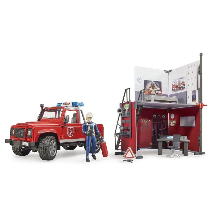 Bruder bworld fire station with Land Rover Defender (62701) Bruder bworld fire station with Land Rover Defender (62701)