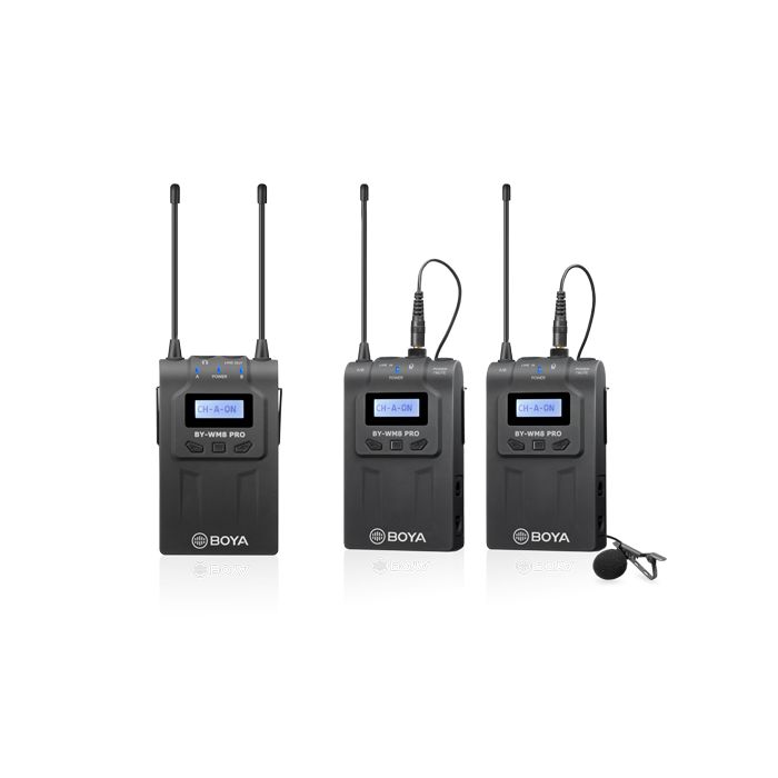 Boya BY-WM8 Pro-K2 UHF Dual-Channel Wireless Microphone System