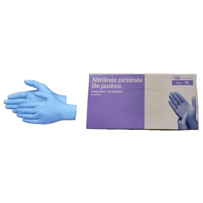 Nitrile Gloves Size M 100 pieces in a box