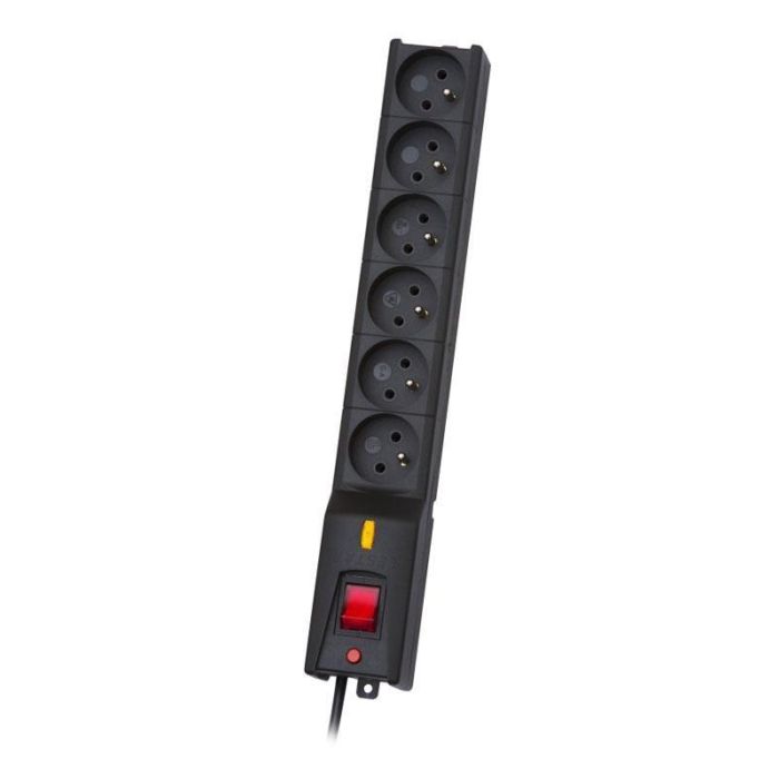 Lestar LX 610 G-A K.:CZ 3.0M Surge Protector x6AC Outlet Black (5901966004680) Strāvas Pagarinātājs ar Drošinātāju