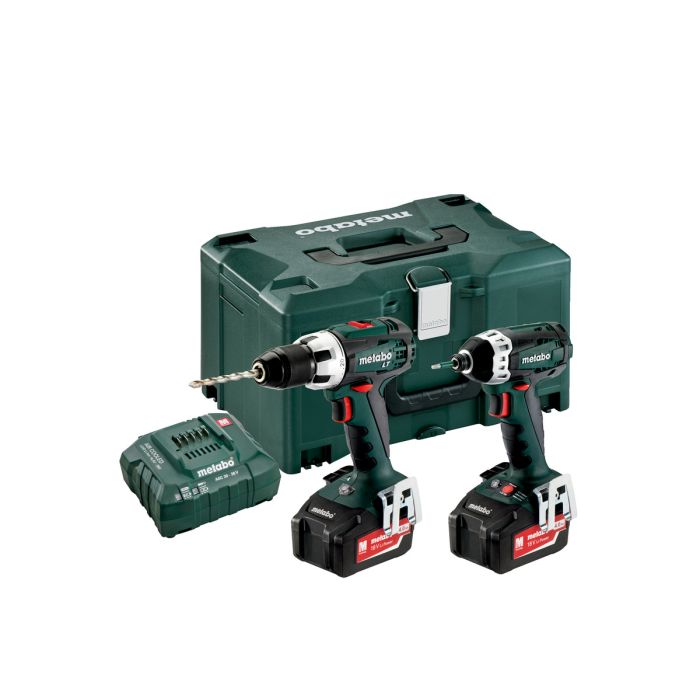 Metabo 18V Combo Set: Drill BS 18 LT + Screwdriver SSD (685030000)