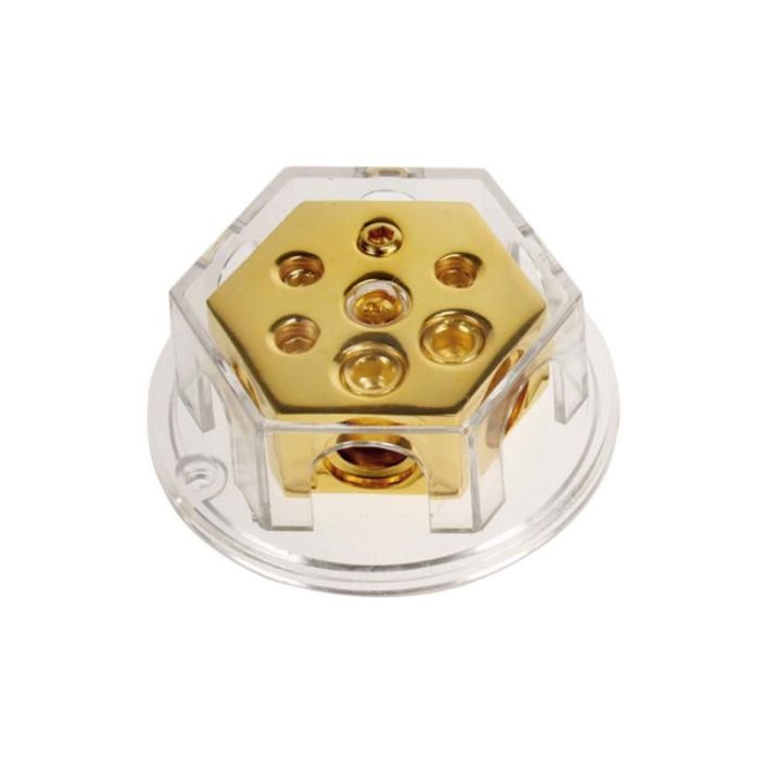 Power Distribution Block (GOLD) 2X50 MM IN / 4X20 MM (1PC) Strāvas sadales bloks