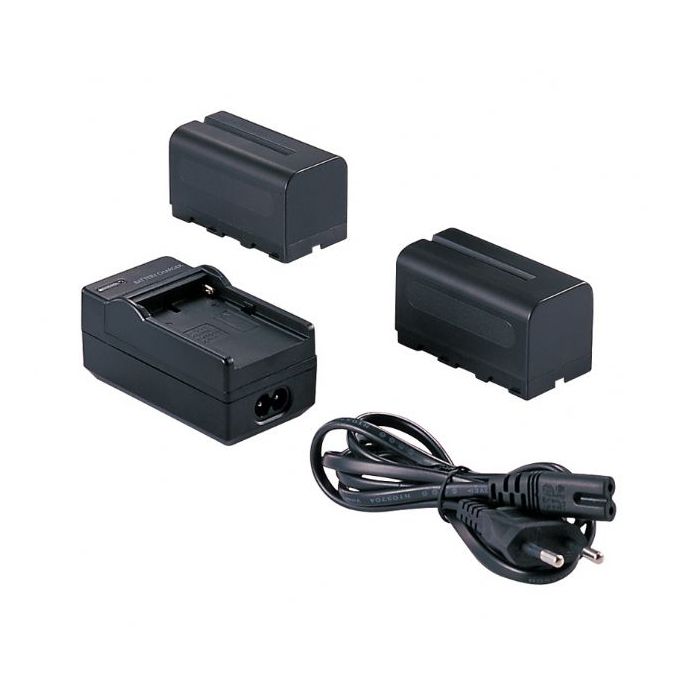 Falcon Eyes 2 x Battery NP-F750 + Battery Charger SP-CHG For LED Lamp