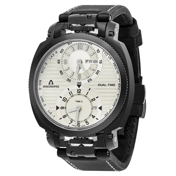 Anonimo Militaire Automatic Dual Time Men's Watch AM.1200.02.004.A01