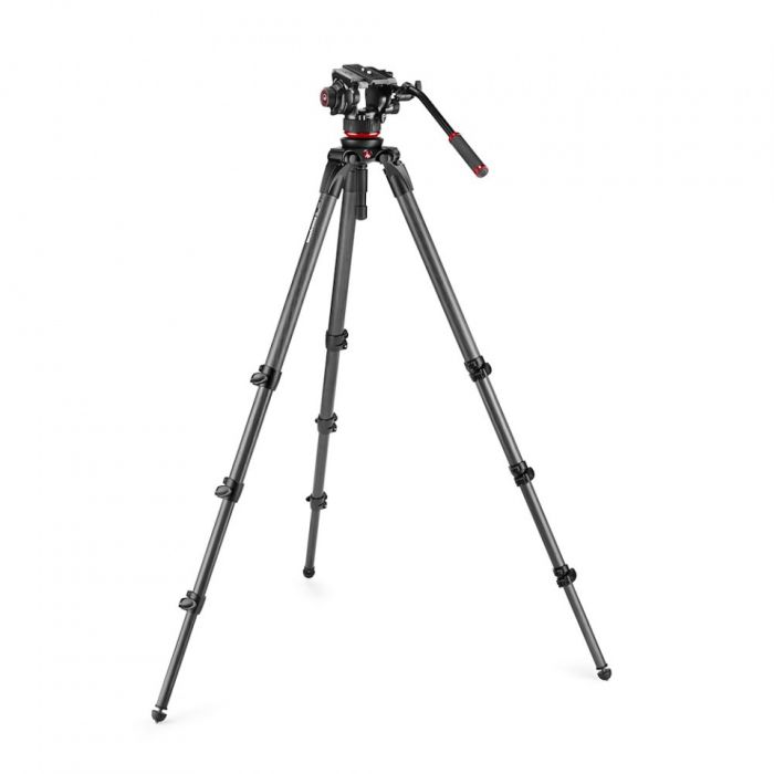 Manfrotto 504X Fluid Video Head with 536 CF Single Leg Tripod (MVK504XCTALL)