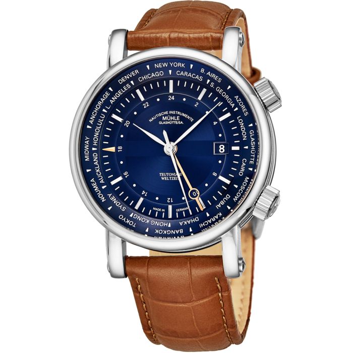 Muhle-Glashutte Teutonia II Weltzeit Men's Watch M1-33-82-LB