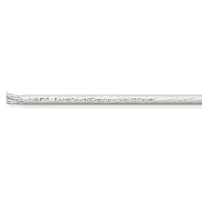 JL Audio JLM-XD-CPW2-50 2 AWG Premium Power Cable - Clear