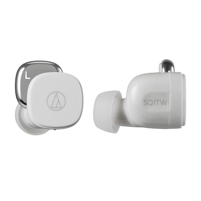 Audio-Technica ATH-SQ1TW Wireless Earbuds White