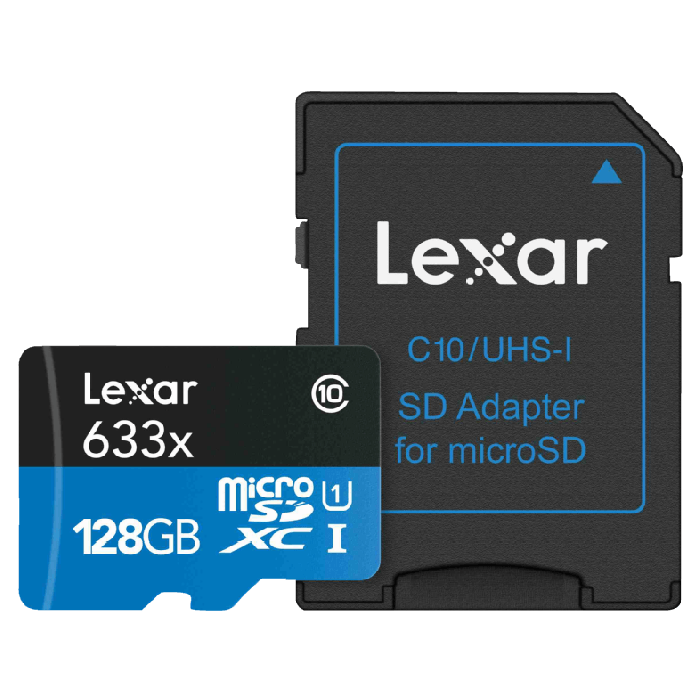 Lexar microSDXC 633x UHS-I 128GB With Adapter (LSDMI128BBEU633A)