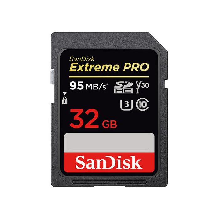 SanDisk Extreme Pro SDHC 32GB Read 95MB/s Write 90 MB/s V30 UHS-I U3 (SDSDXXG-032G-GN4IN) SanDisk Extreme Pro SDHC 32GB Read 95MB/s Write 90 MB/s V30 UHS-I U3 (SDSDXXG-032G-GN4IN)