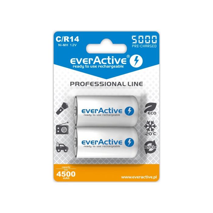 everActive Ni-MH R14 C 5000 mAh Professional Line (EVHRL14-5000)