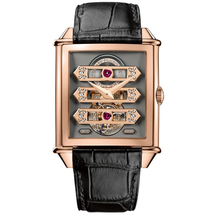 Girard-Perregaux Vintage 1945 Tourbillon Three Gold Bridges Men's Watch 99880-52-000-BA6A Girard-Perregaux Vintage 1945 Tourbillon Three Gold Bridges Men's Watch 99880-52-000-BA6A
