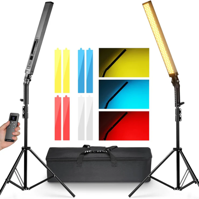 Neewer BH20B Remote LED Light with Filter and Stand Kit