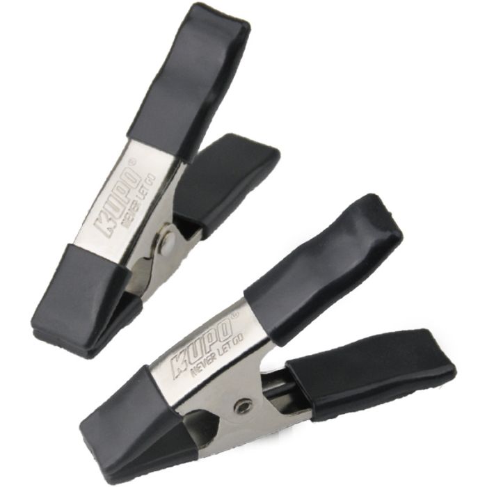 Kupo KCP-354-BK 4in Steel Spring A Clamp - Black (Set of 2)