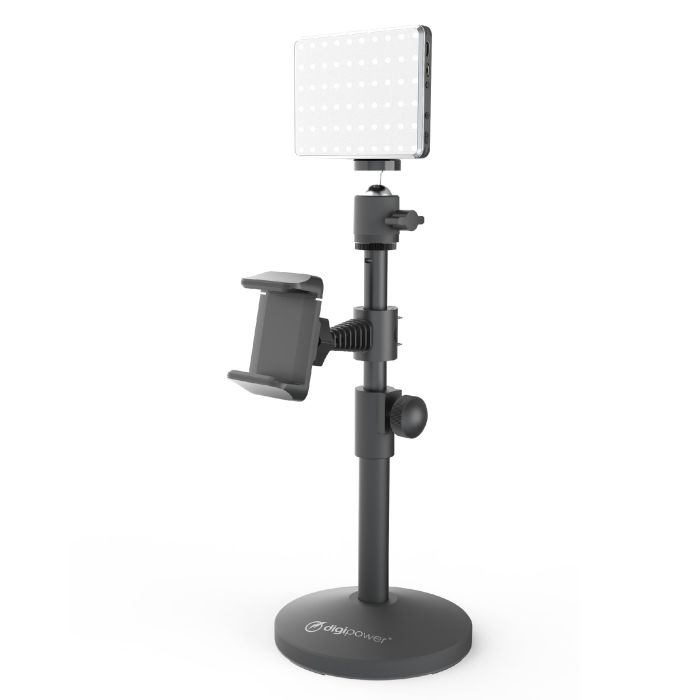 Digipower The Achiever Video Call Pro kit with 60 LED Light, Stand & Smartphone Holder (DP-WSH-PH300)
