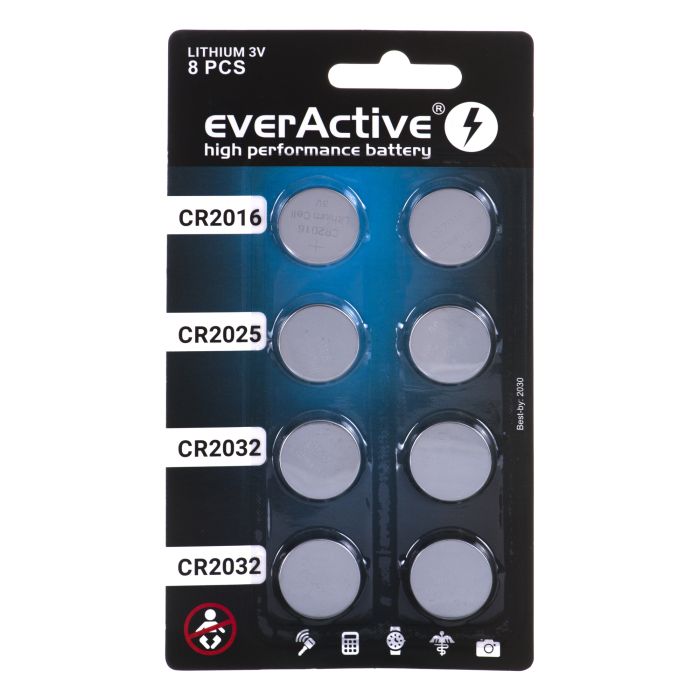 EverActive 4 x CR2032, 2 x CR2025, 2 x CR2016