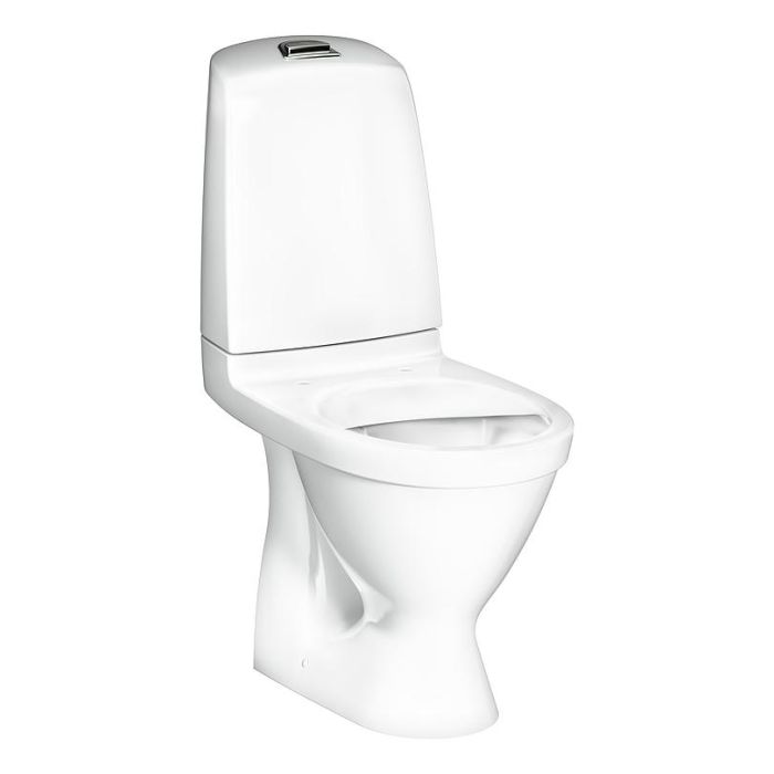 Gustavsberg Toilet Nautic 1510 - hidden P-trap, Hygienic Flush, Single Flush 4L, Without Seat (GB111510401205)
