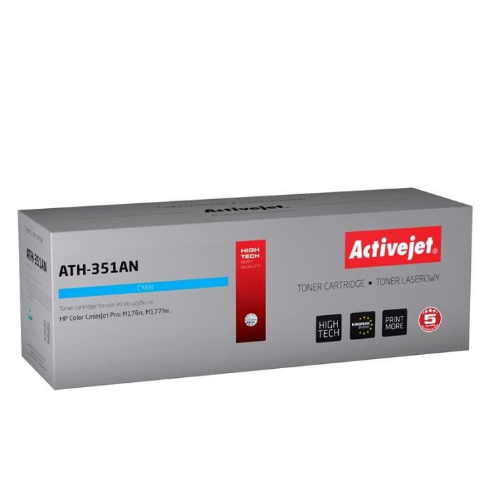 Activejet ATH-351AN toner for HP printer HP CF351A replacement Supreme 1100 pages cyan Activejet ATH-351AN toner for HP printer HP CF351A replacement Supreme 1100 pages cyan